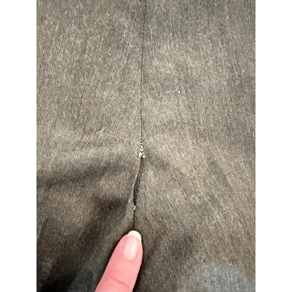 Berle Mens Charcoal Grey Super 100s Worsted Wool Pleated Cuffed Dress Pants 36R